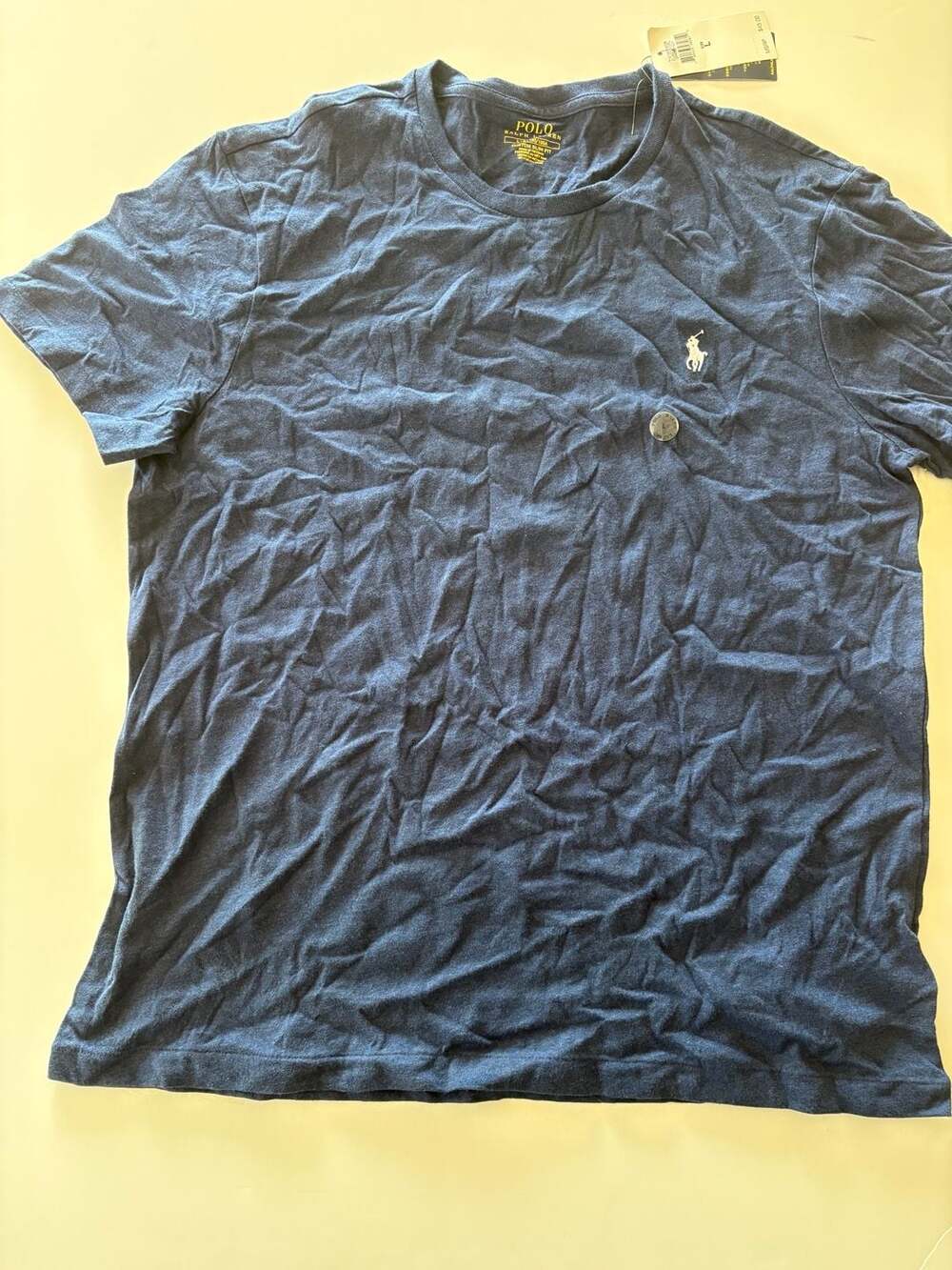 Polo Ralph Lauren Slim Fit Short Sleeve Crew Neck T-Shirt Navy Size L